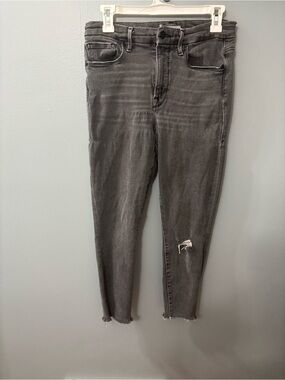 Good American Distressed Grey Jeans